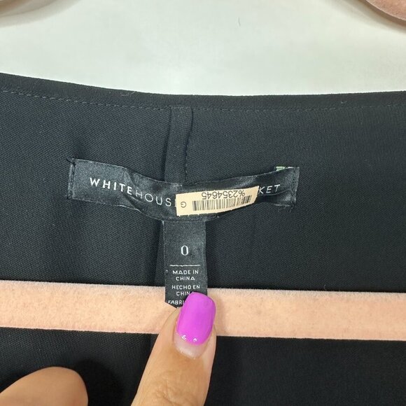 2/$30 White House Black Market V-Neck Cold Shoulder A-Line Dress 0 #A0132 - Picture 6 of 9